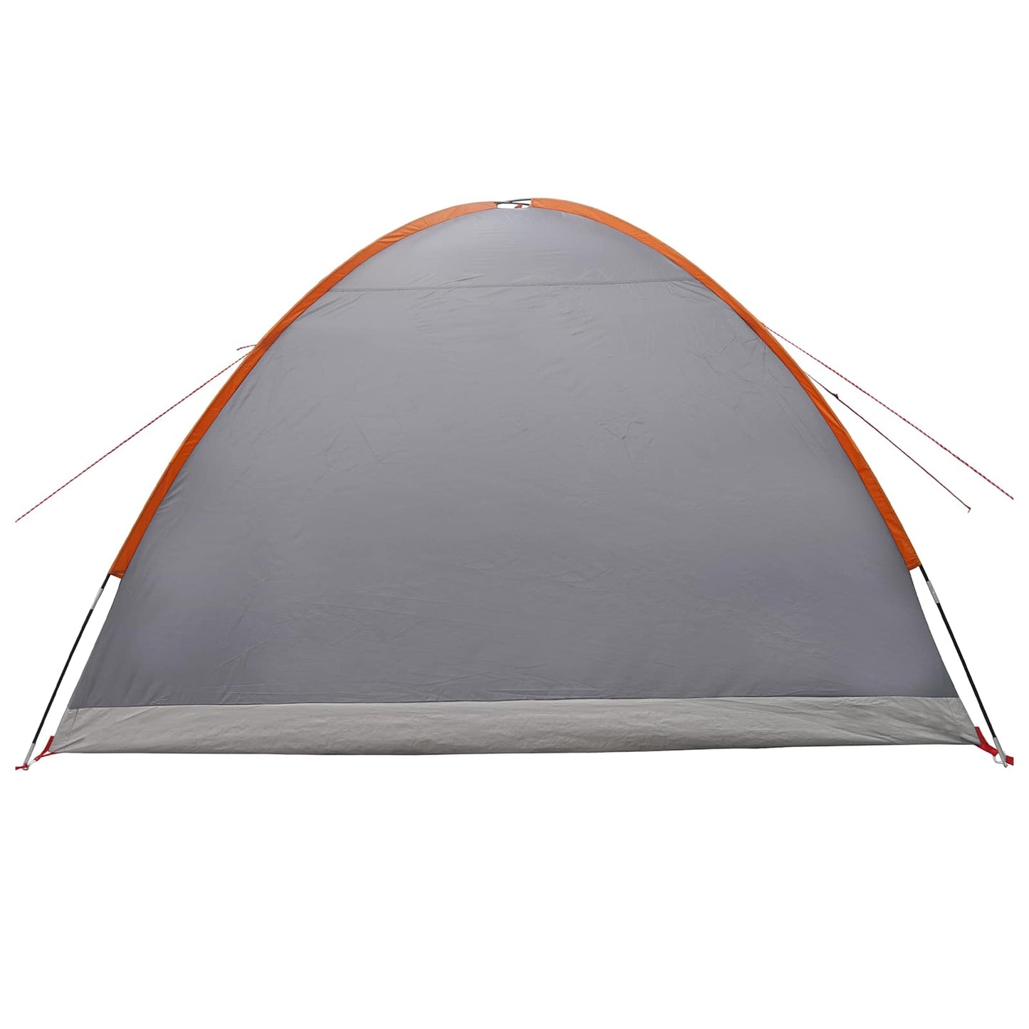 Cabin Tent Grey and Orange 6-Person Polyester and Steel