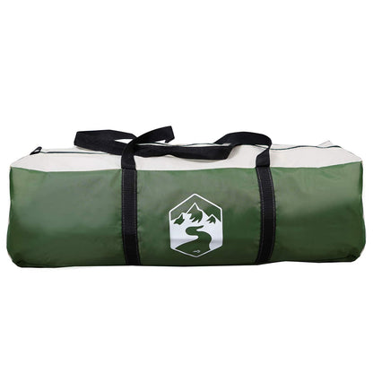 Cabin Tent with Roof Green 8-Person Polyester and Steel