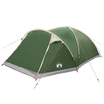 Cabin Tent with Roof Green 8-Person Polyester and Steel