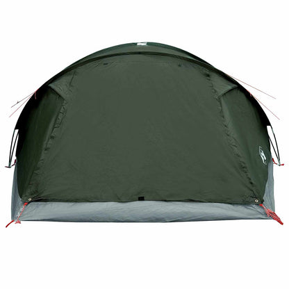 Cabin Tent with Roof Army green 8-Person Polyester and Steel
