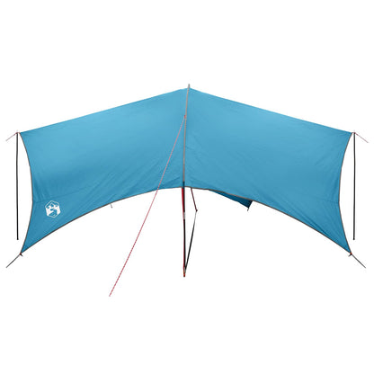 Camping Tarp Water-resistant Blue 550 x 400 x 230 cm
