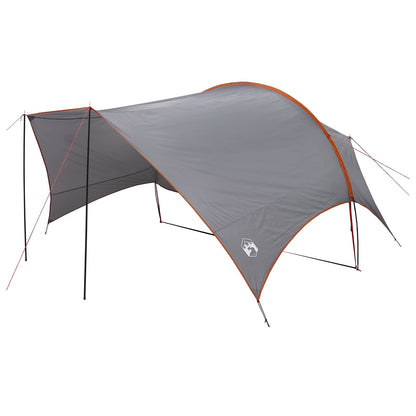 Camping Tarp Water-resistant Grey and Orange 550 x 400 x 230 cm