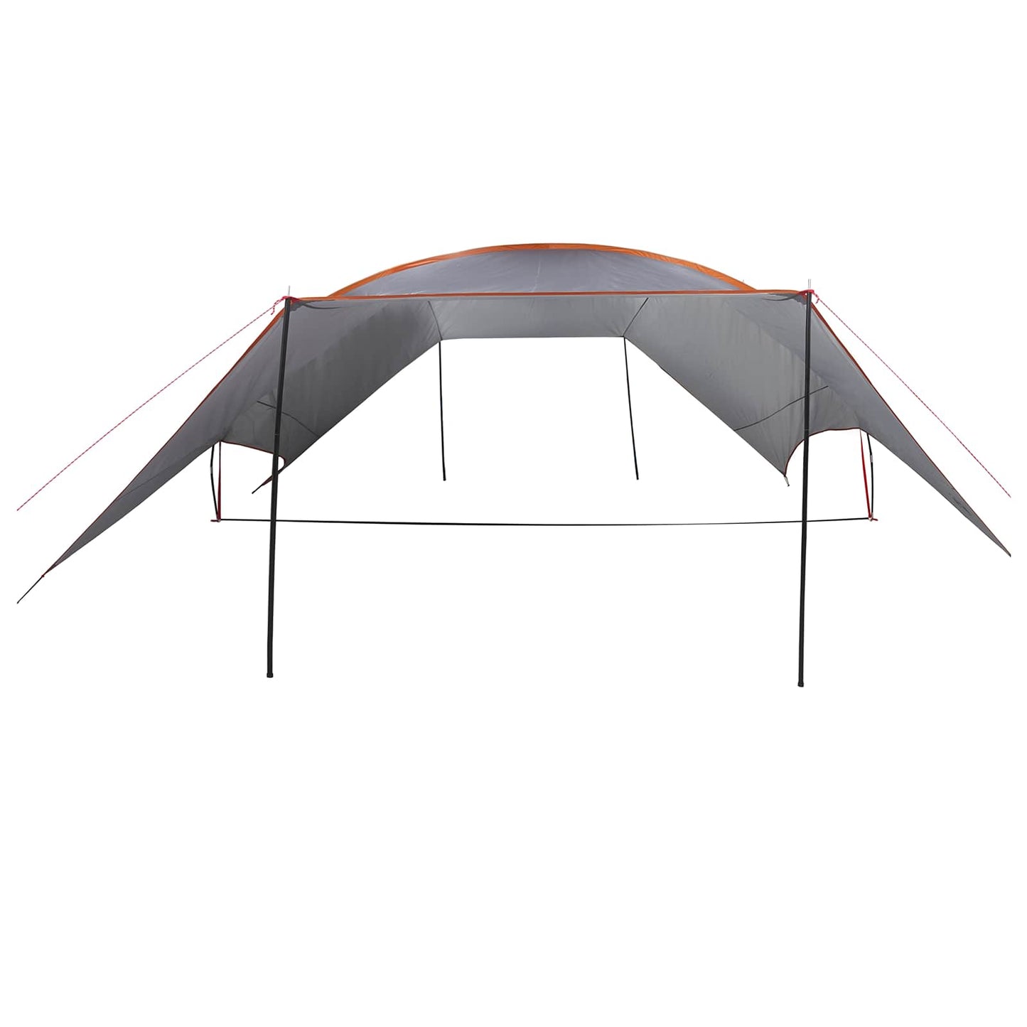 Camping Tarp Water-resistant Grey and Orange 695 x 580 x 200 cm