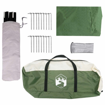 Family Tent Green 450 x 400 x 265 cm Polyester and Steel
