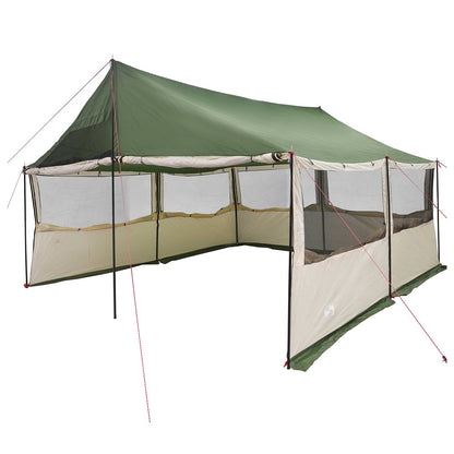 Family Tent Green 450 x 400 x 265 cm Polyester and Steel
