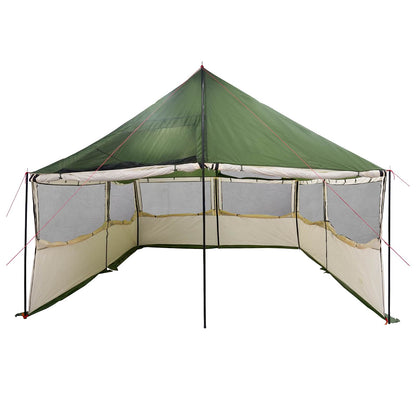 Family Tent Green 450 x 400 x 265 cm Polyester and Steel