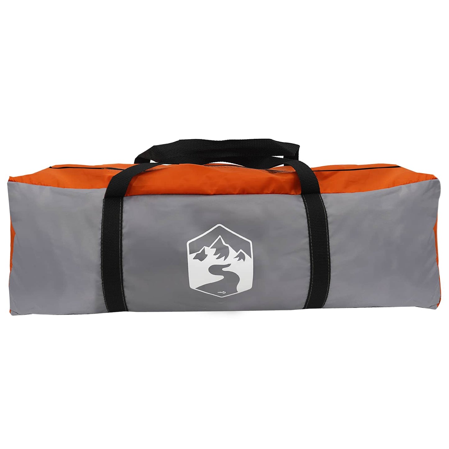 Family Tent with Roof Grey and Orange 450 x 400 x 265 cm