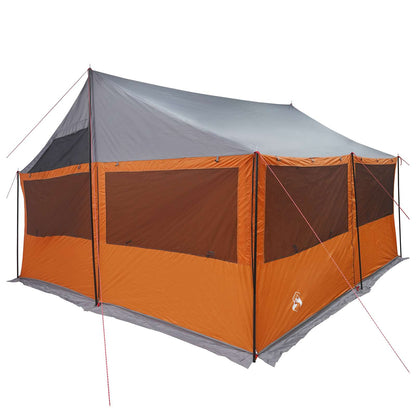 Family Tent with Roof Grey and Orange 450 x 400 x 265 cm