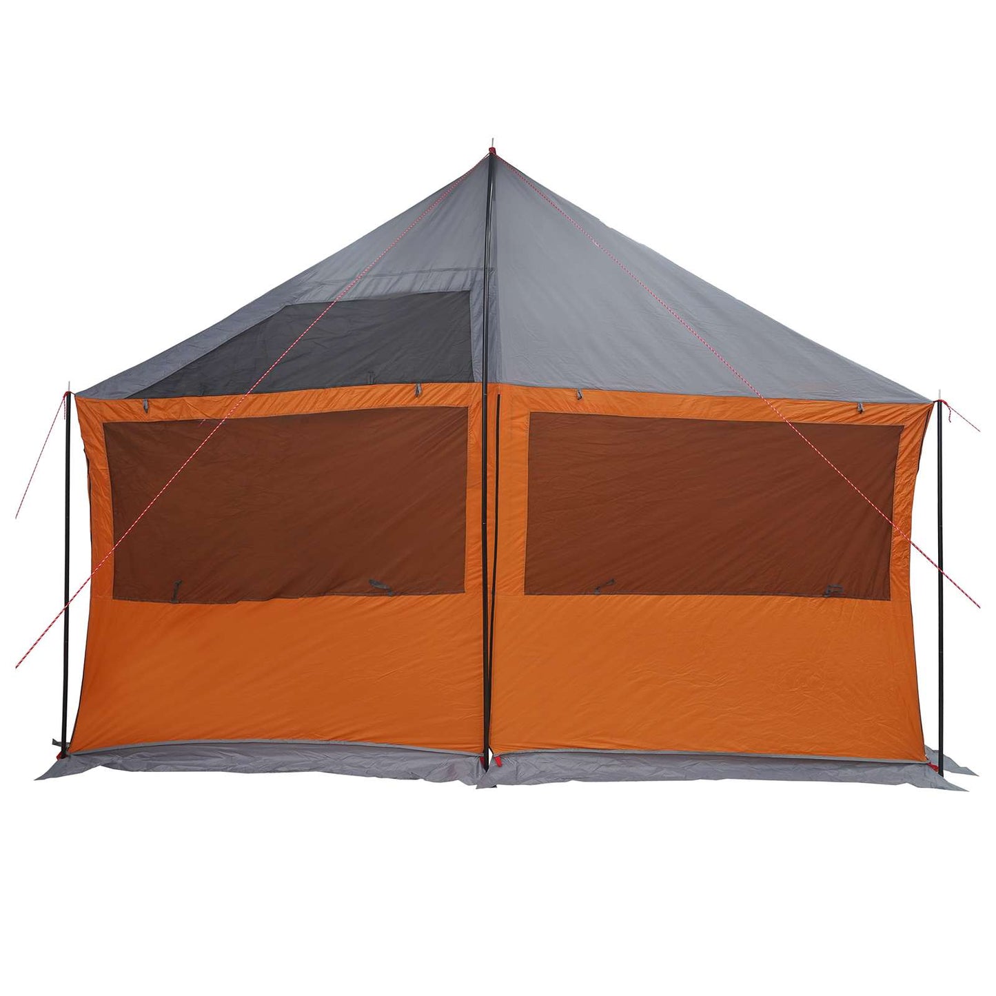Family Tent with Roof Grey and Orange 450 x 400 x 265 cm