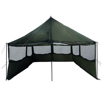 Family Tent Army green 450 x 400 x 265 cm Polyester and Steel