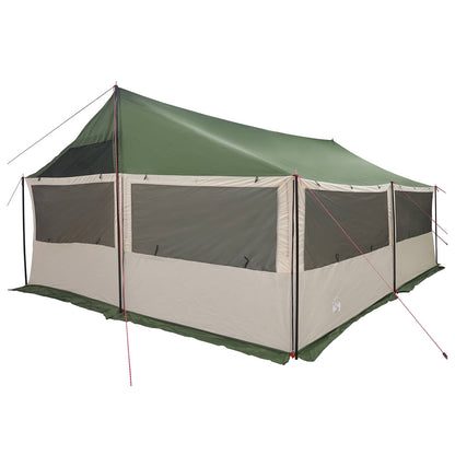 Family Tent Green 600 x 400 x 268 cm Polyester and Steel