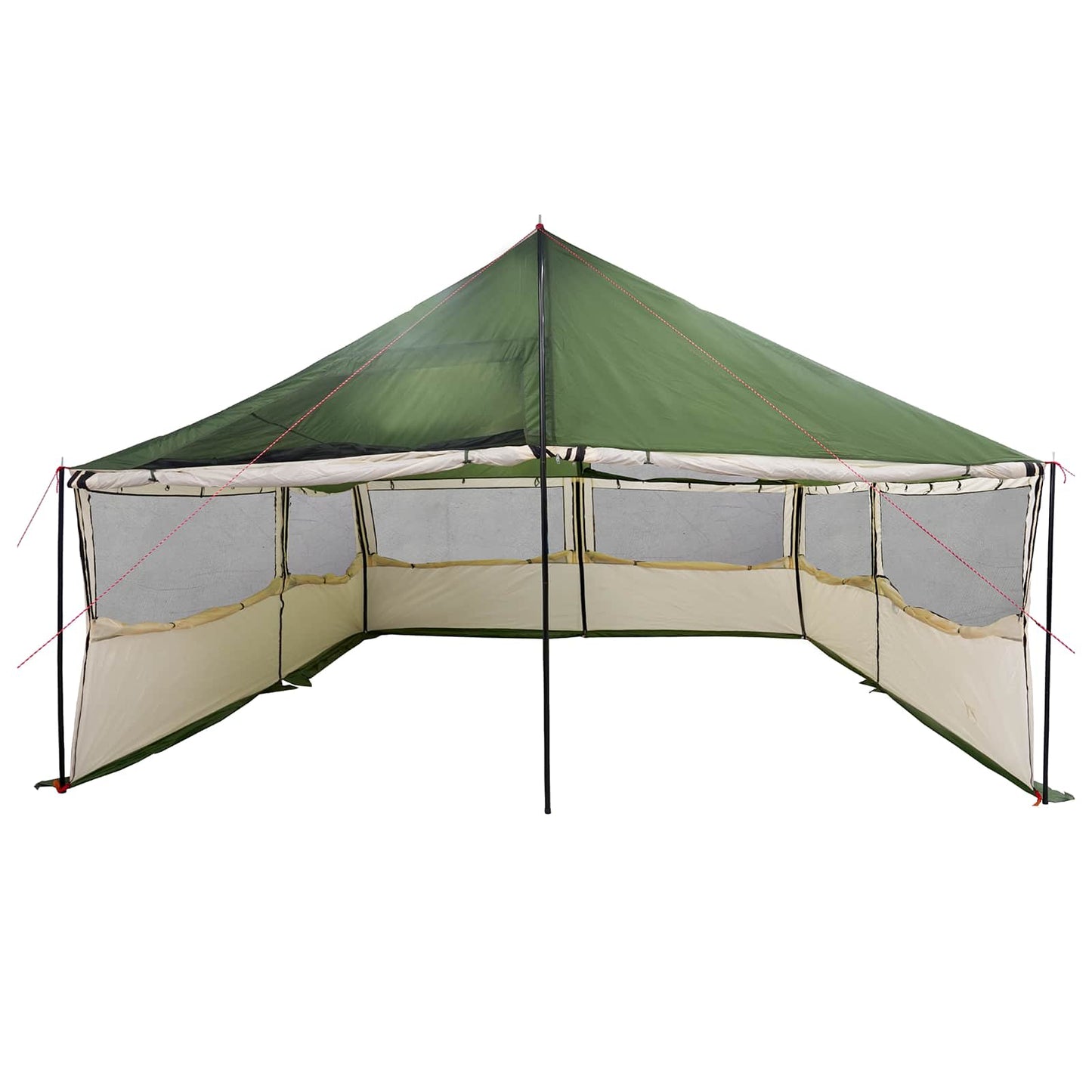 Family Tent Green 600 x 400 x 268 cm Polyester and Steel