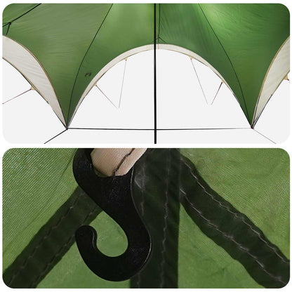 Party Tent Green 600 x 600 x 400 cm Polyester and Steel