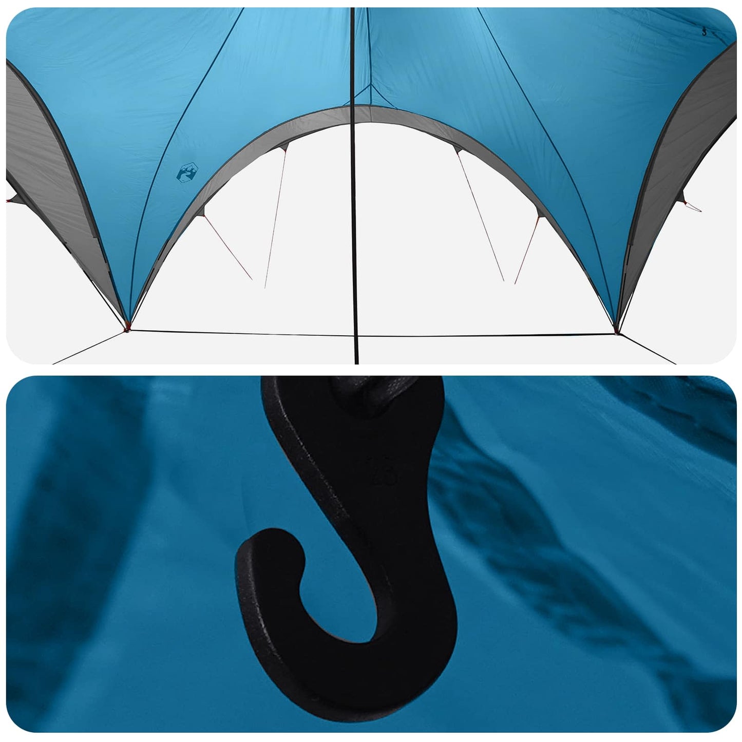 Party Tent Blue 600 x 600 x 400 cm Polyester and Steel
