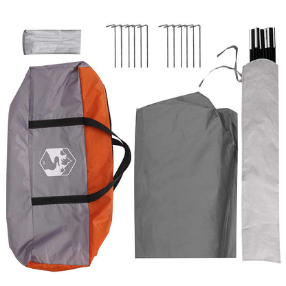 Party Tent with Roof Grey and Orange 600 x 600 x 400 cm