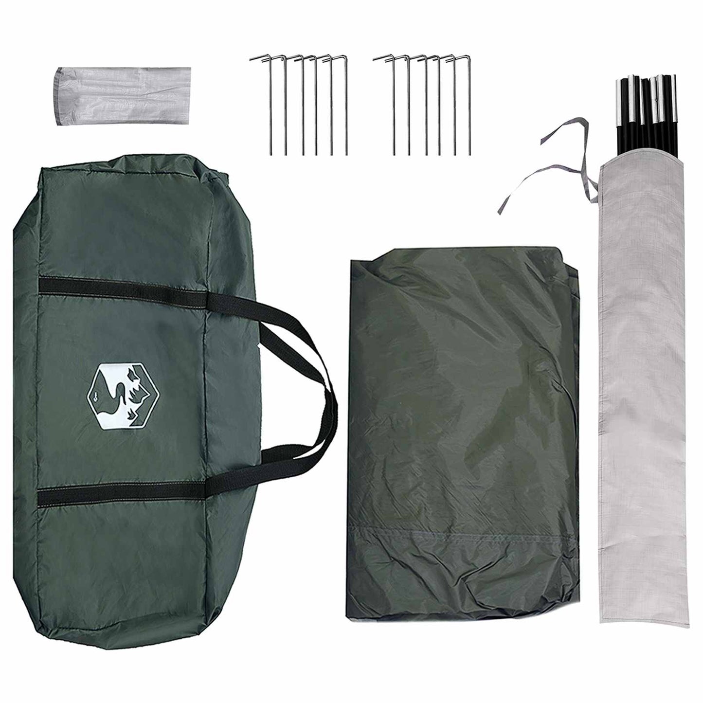 Party Tent Army green 600 x 600 x 400 cm Polyester and Steel
