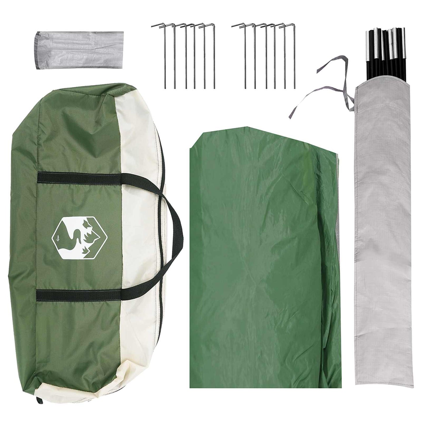 Party Tent Green 400 x 400 x 320 cm Polyester and Steel