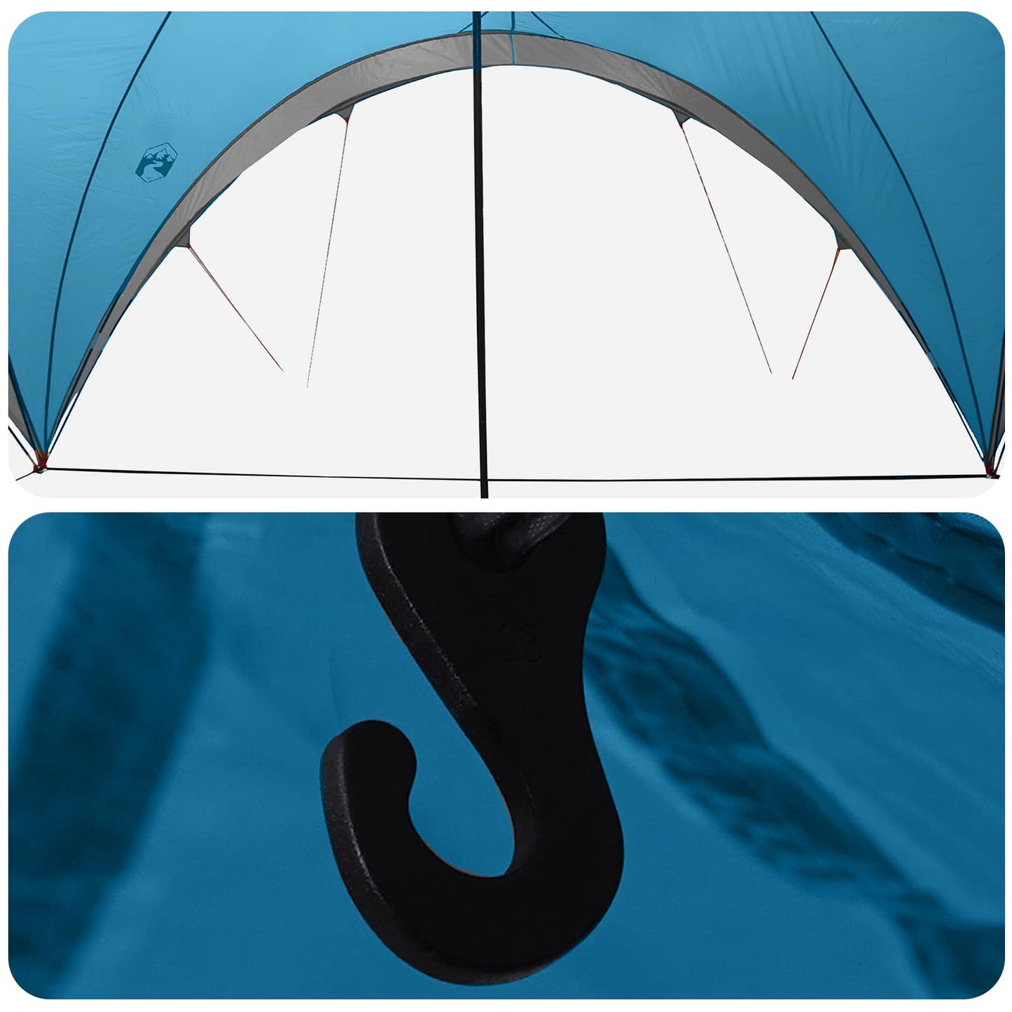 Party Tent Blue 400 x 400 x 320 cm Polyester and Steel