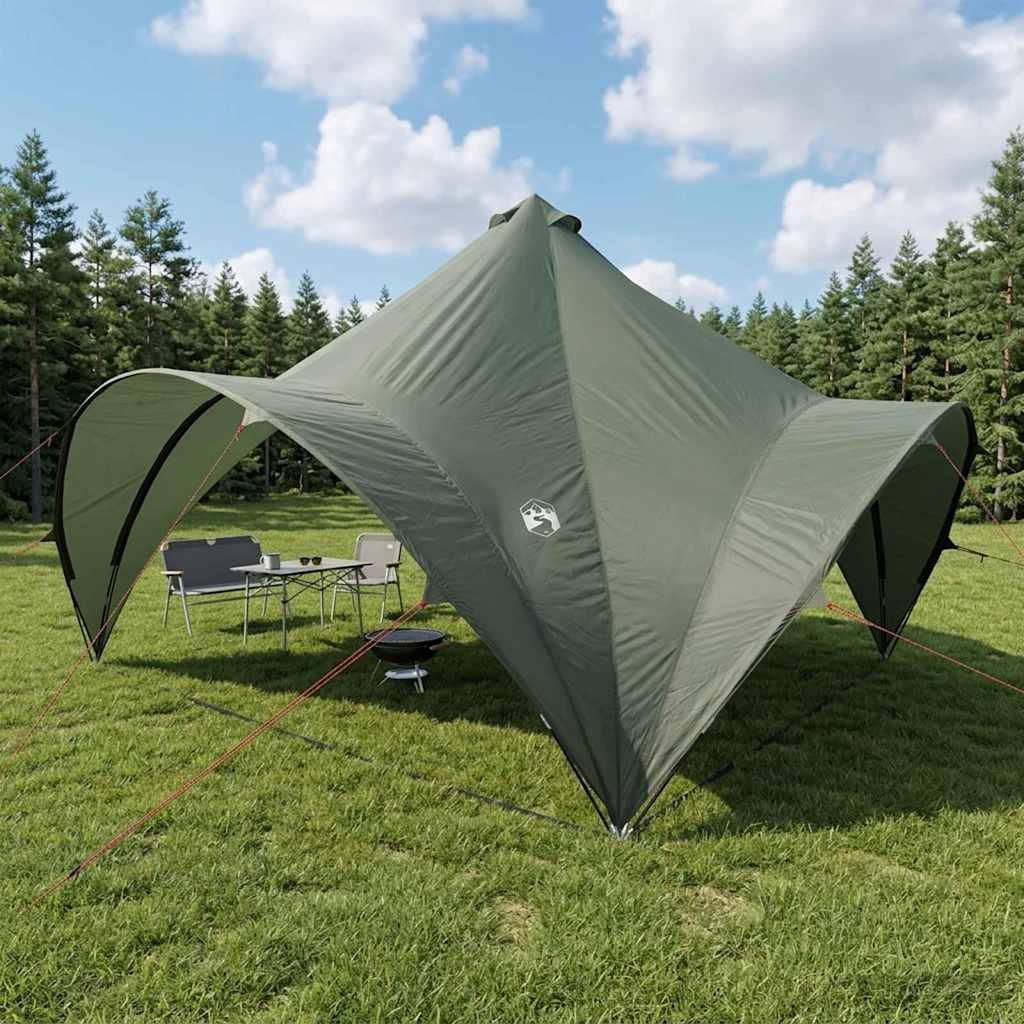 Party Tent Army green 400 x 400 x 320 cm Polyester and Steel