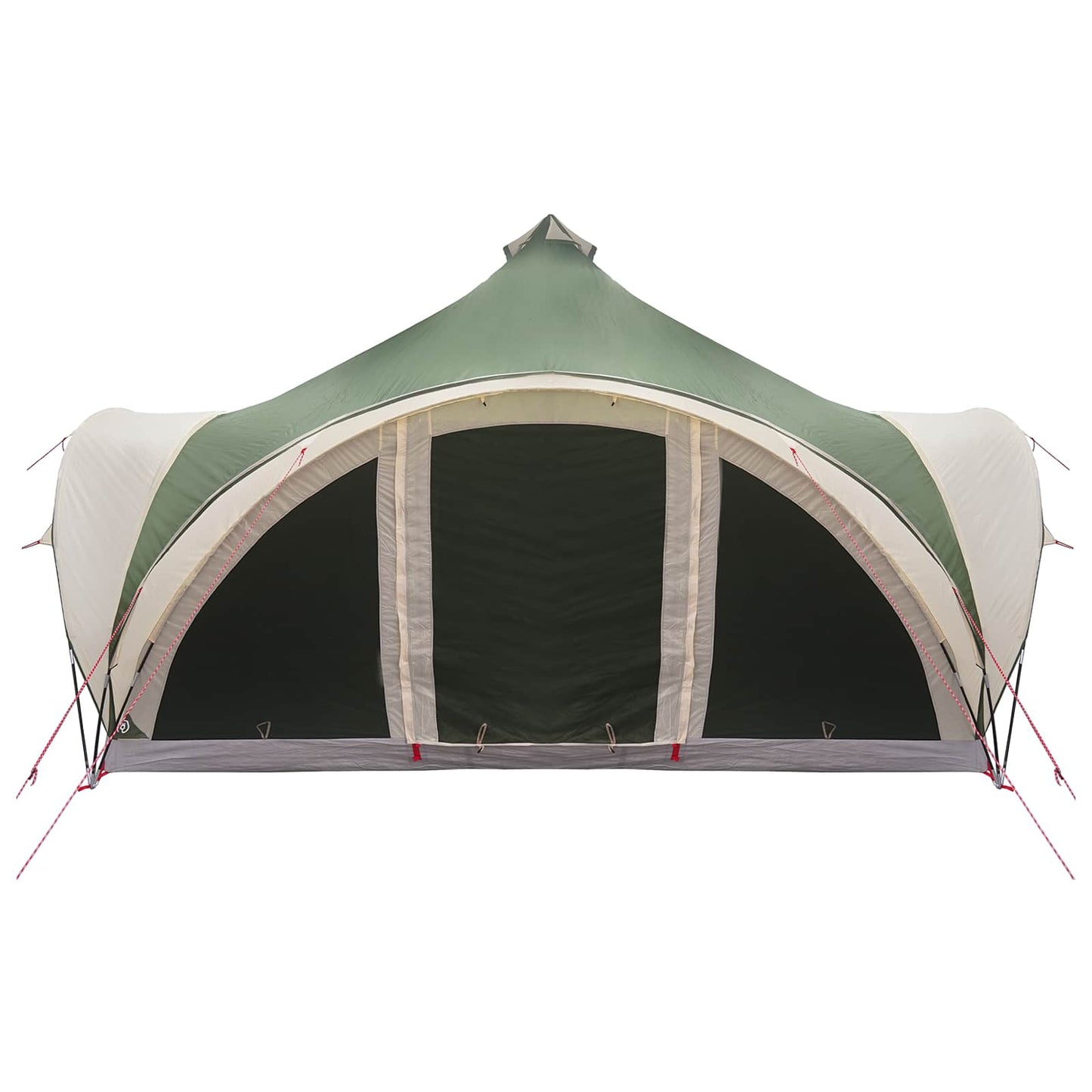 Tipi Tent with Roof Green 18-Person Polyester and Steel