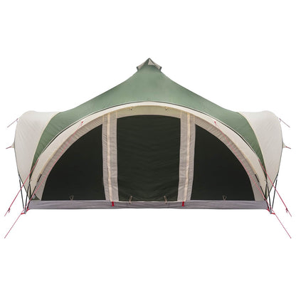 Tipi Tent with Roof Green 18-Person Polyester and Steel