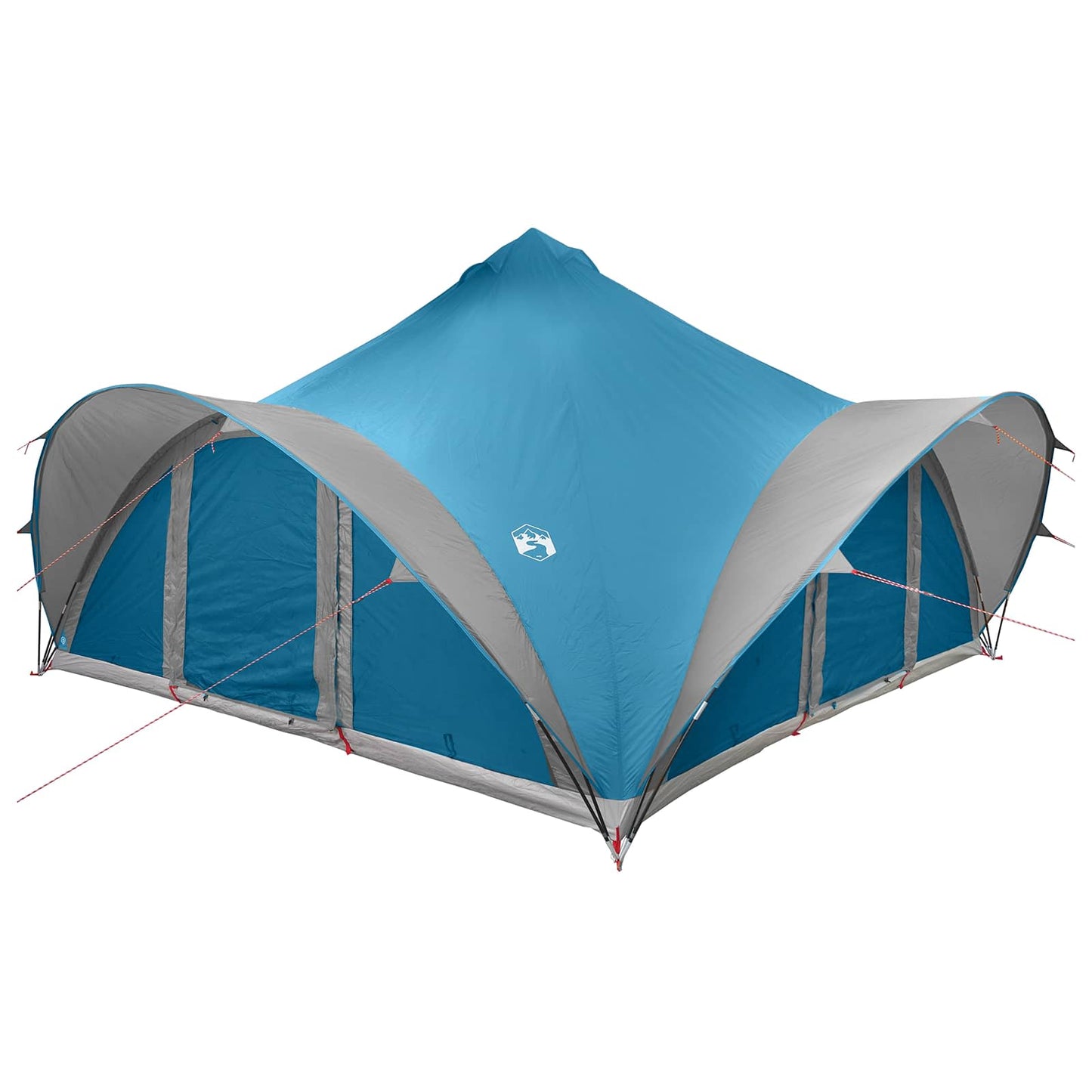Tipi Tent with Roof Blue 18-Person Polyester and Steel