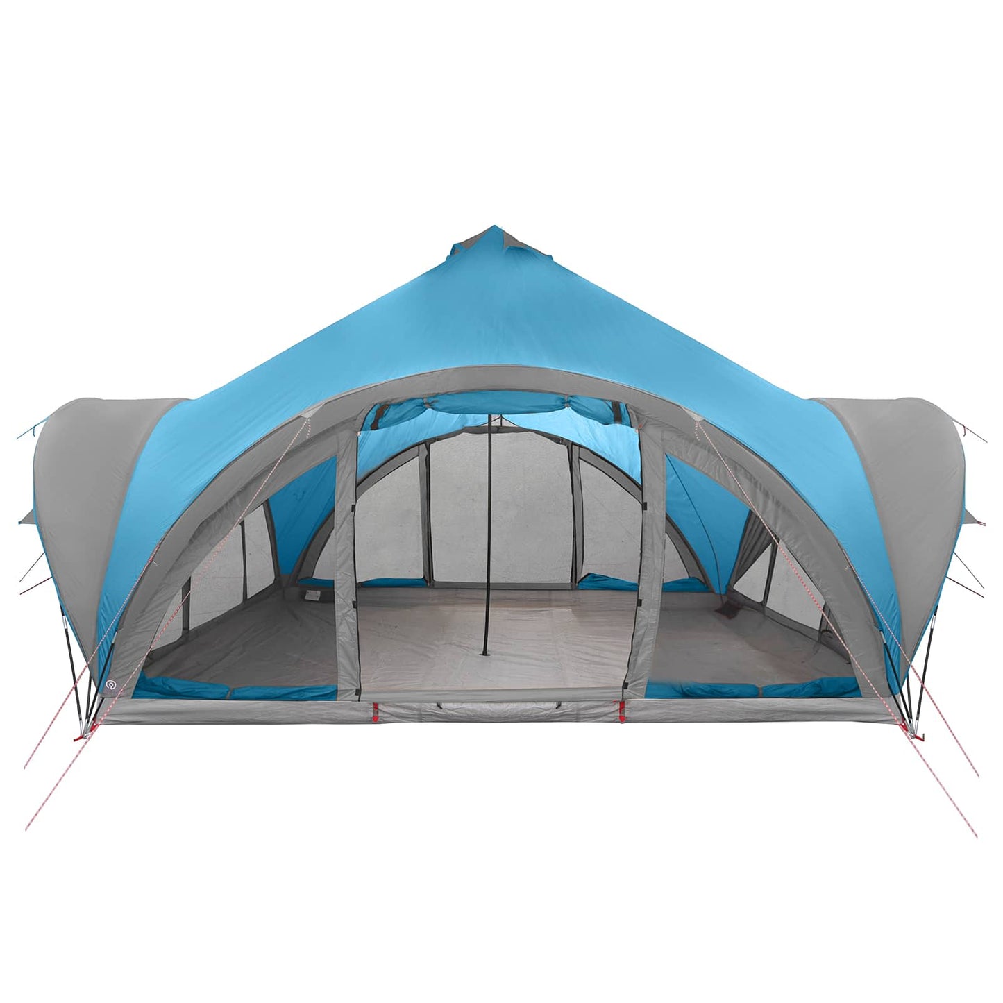 Tipi Tent with Roof Blue 18-Person Polyester and Steel