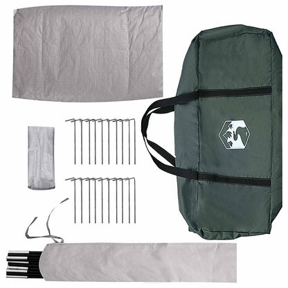 Tipi Tent with Roof Army green 18-Person Polyester and Steel