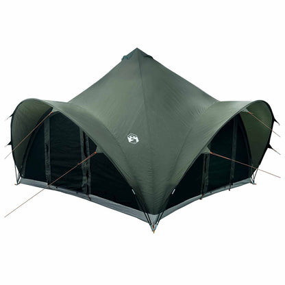 Tipi Tent with Roof Army green 6-Person Polyester and Steel