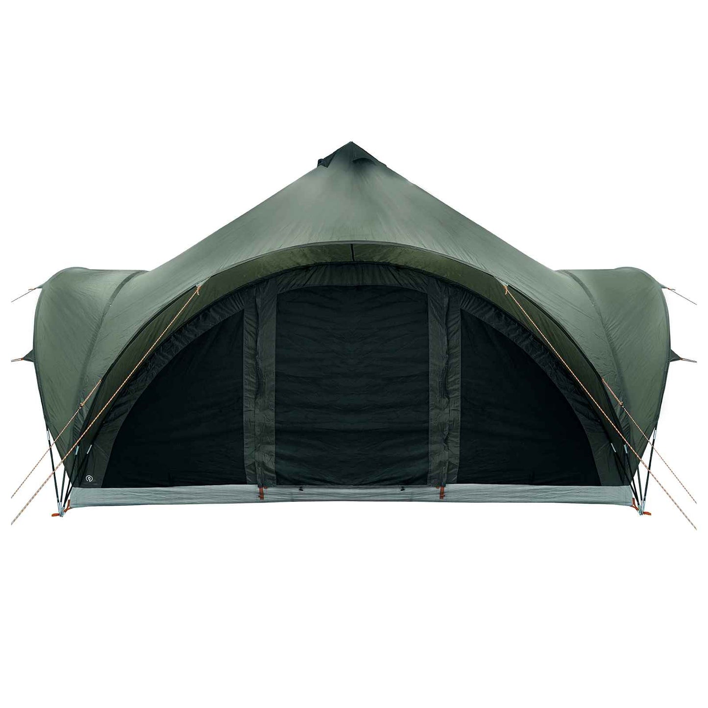 Tipi Tent with Roof Army green 6-Person Polyester and Steel
