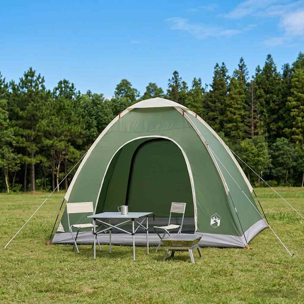 Camping Tent with Roof with Air Vent Green 190 x 140 x 105 cm