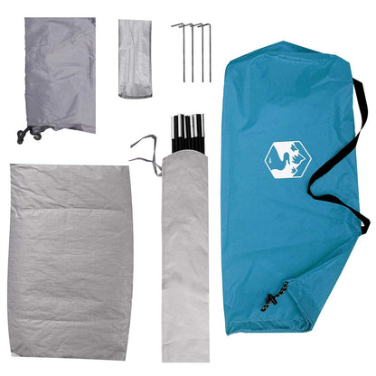 Camping Tent with Roof with Air Vent Blue 190 x 140 x 105 cm