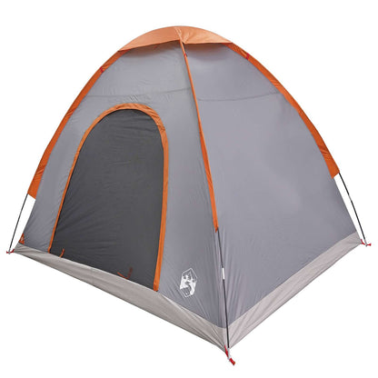Camping Tent with Roof Grey and Orange 190 x 140 x 105 cm