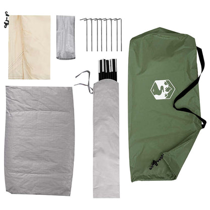 Camping Tent with Roof with Air Vent Green 275 x 215 x 125 cm