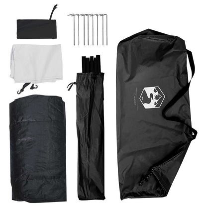 Camping Tent with Roof White Blackout 275 x 215 x 125 cm