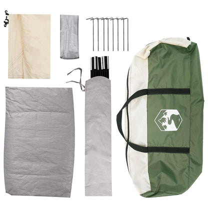 Camping Tent with Roof with Air Vent Green 335 x 275 x 180 cm