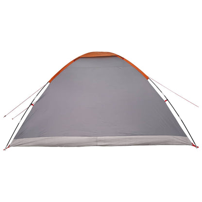 Camping Tent with Roof Grey and Orange 335 x 275 x 180 cm