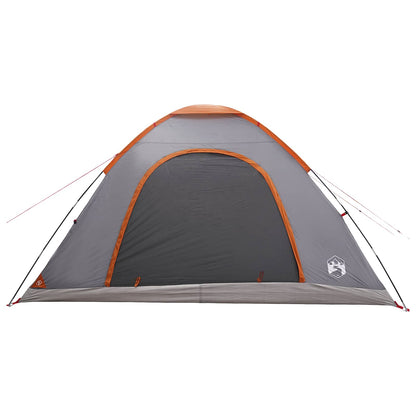 Camping Tent with Roof Grey and Orange 335 x 275 x 180 cm