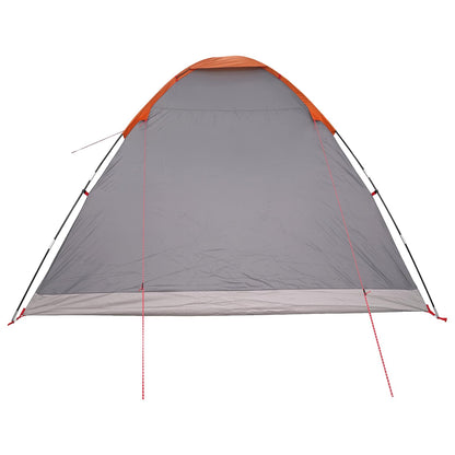 Camping Tent with Roof Grey and Orange 335 x 275 x 180 cm