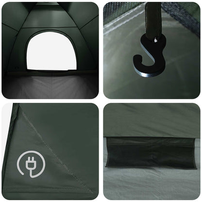 Camping Tent with Roof Army Green 335 x 275 x 180 cm