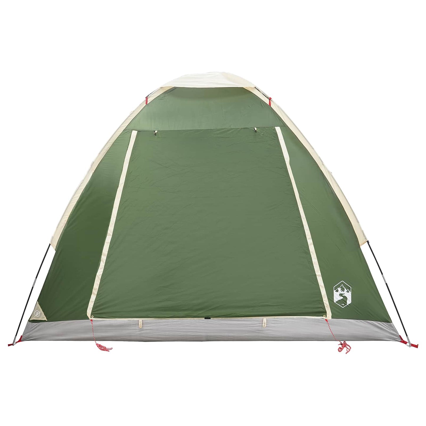 Camping Tent with Roof Green 2-Person Polyester and Steel