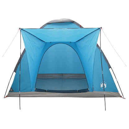Camping Tent with Roof Blue 2-Person Polyester and Steel