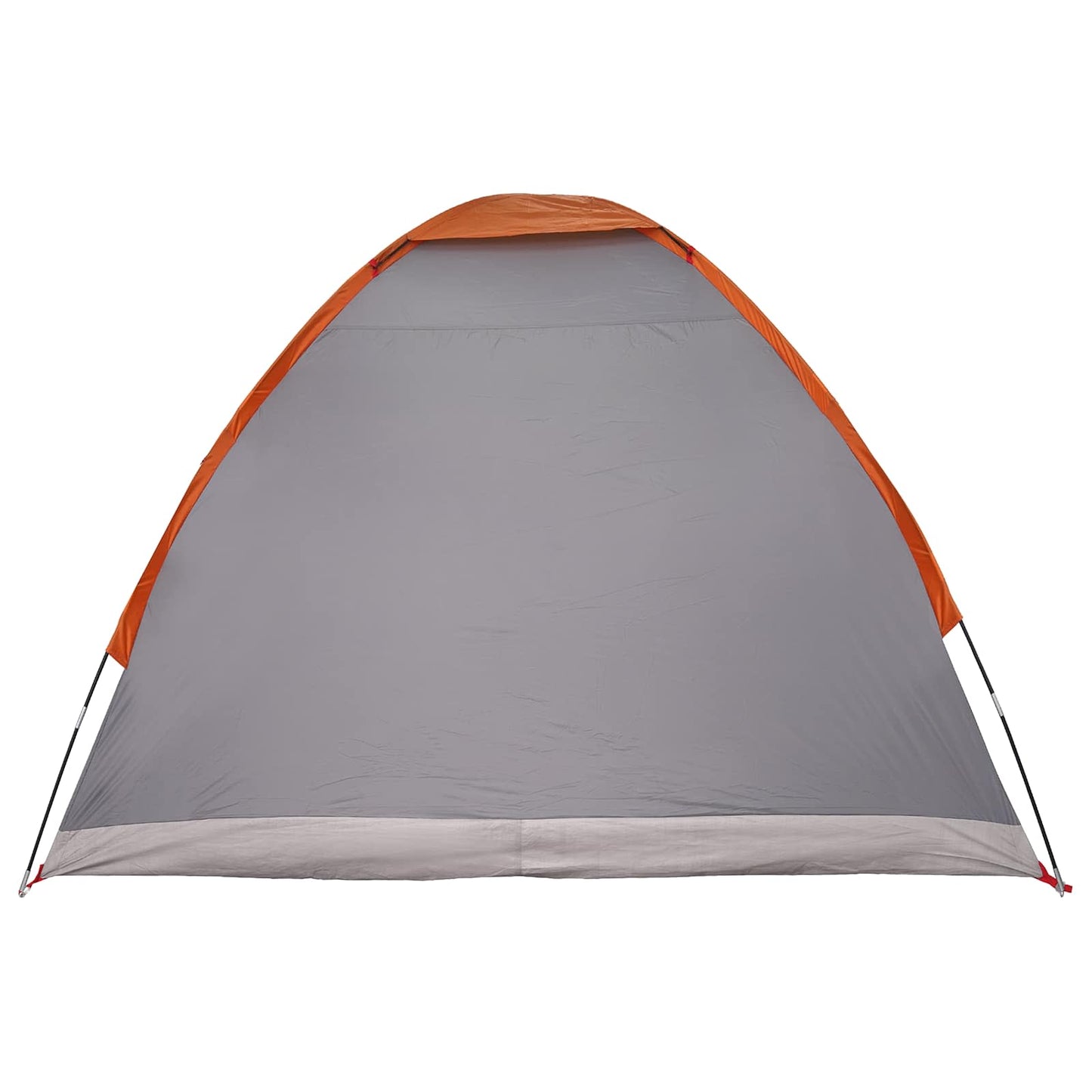 Camping Tent Grey and Orange 2-Person Polyester and Steel
