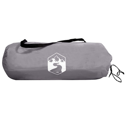 Camping Tent Grey and Orange 4-Person Polyester and Steel