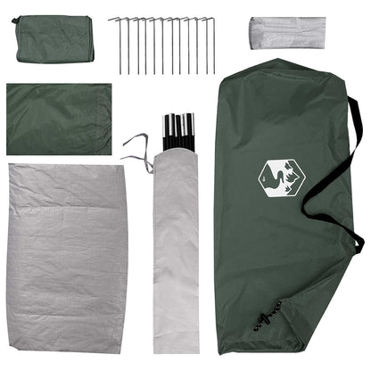 Camping Tent Army Green 275 x 215 x 125 cm Polyester and Steel