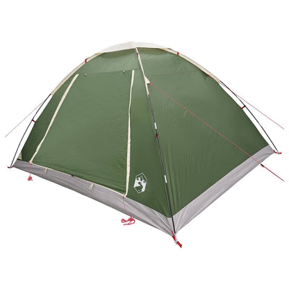 Camping Tent with Roof Green 6-Person Polyester and Steel