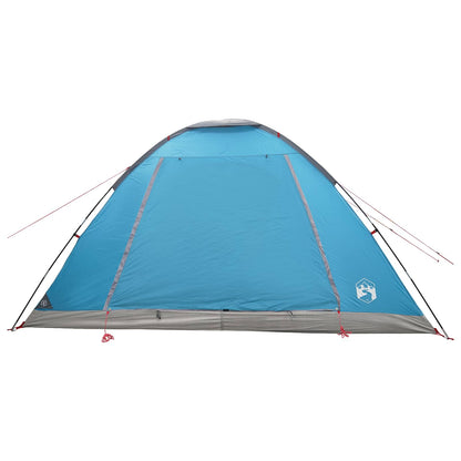 Camping Tent with Roof Blue 6-Person Polyester and Steel