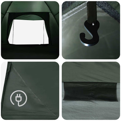 Camping Tent Army Green 335 x 275 x 180 cm Polyester and Steel