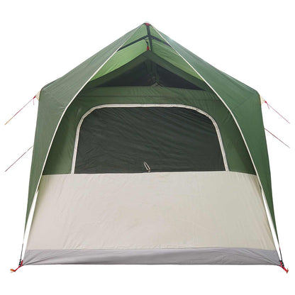Tunnel Tent with Roof Green 8-Person Polyester and Steel
