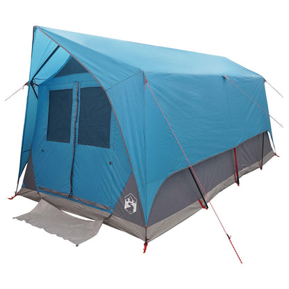 Tunnel Tent with Roof Blue 8-Person Polyester and Steel